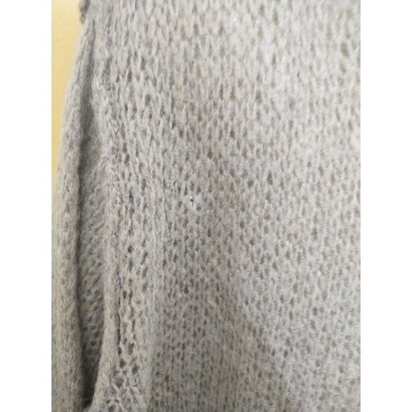 Free People Lightweight Sheer Loose Knit Mohair Blend Sweater XS Boho Y2K Beige - Picture 2 of 5